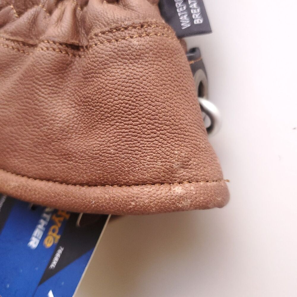 Wells Lamont Hydrahyde Full Finger Glove Mittens XL (Fit smaller) Leather Brown - Picture 12 of 12
